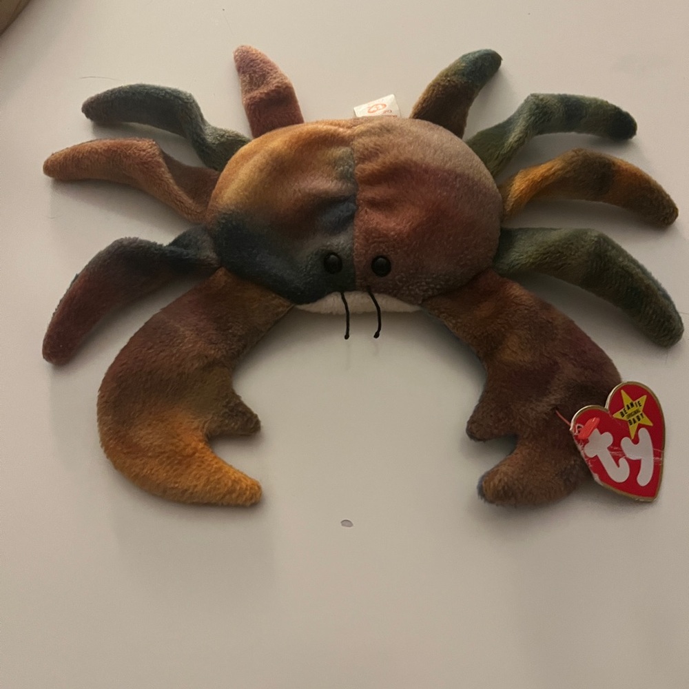 Ty Multicolored Claude the crab 1996 plush